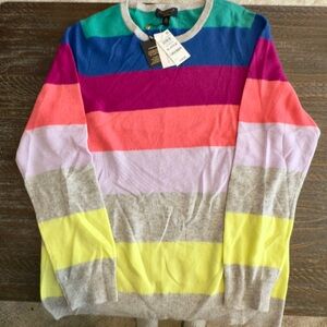 Charter Club Cashmere Sweater in Blue and Green